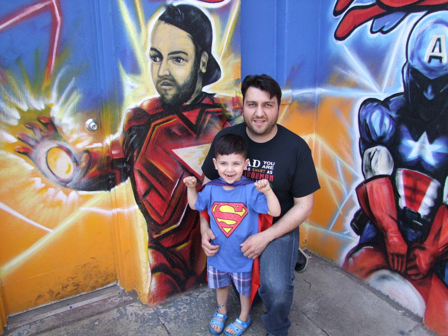 SuperDad Rui Silvestre with his son