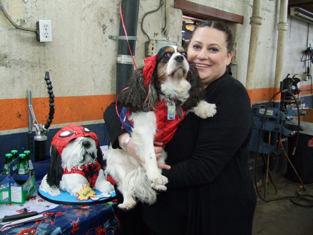 Josie Candito and Charlie at the Rescueversary