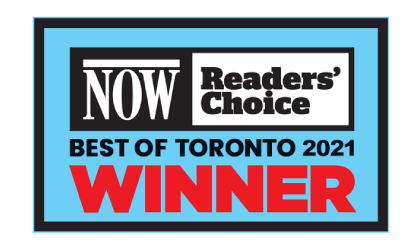 Now Toronto Readers' Choice Awards for 7 years in a row!
