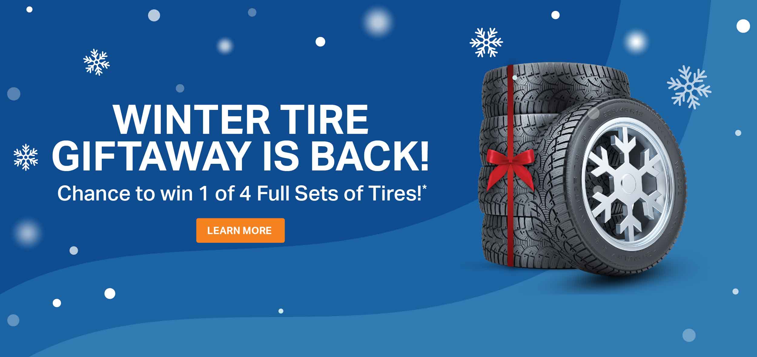 Winter Tire Giftaway is Back! Chance to win 1 of 4 Full Sets of Tires!*