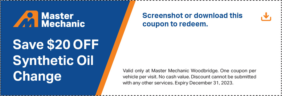 Save $20 OFF Synthetic Oil Change*